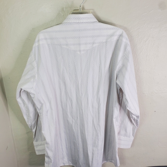 Vintage Panhandle Slim Mens Size 18 x 36 Button Down Western Shirt Pearl Snaps - Picture 4 of 12